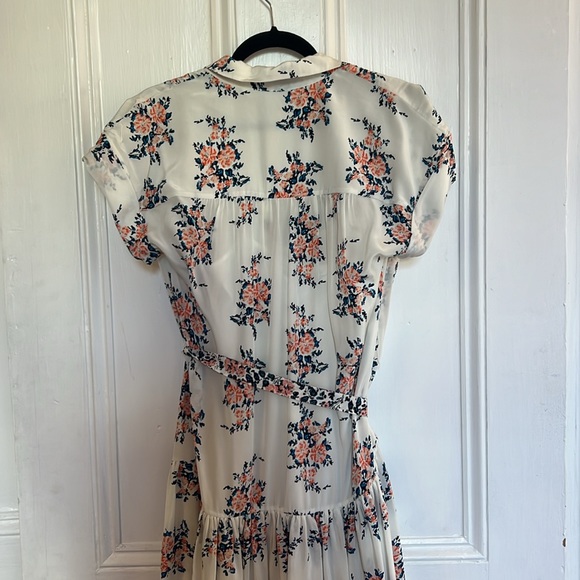 Veronica Beard midi silk button down dresss - Picture 7 of 8
